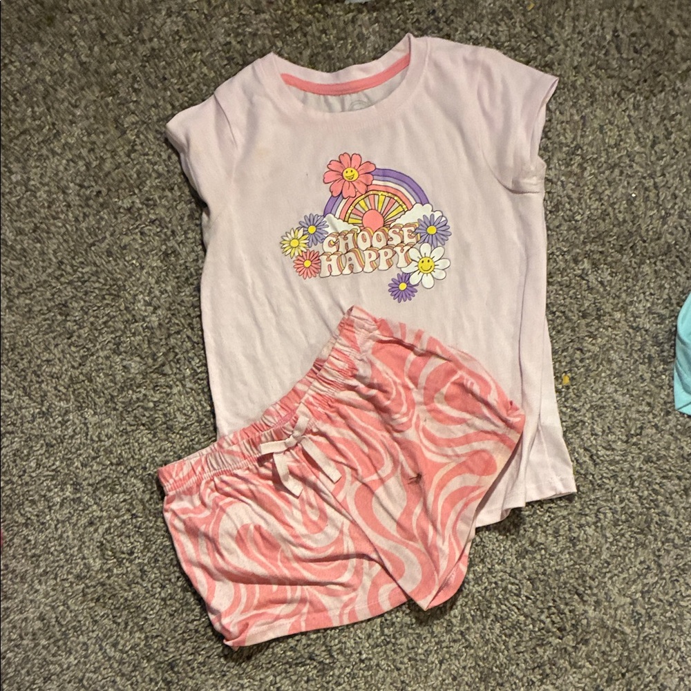 Choose Happy Kids Pajama Set - Pink